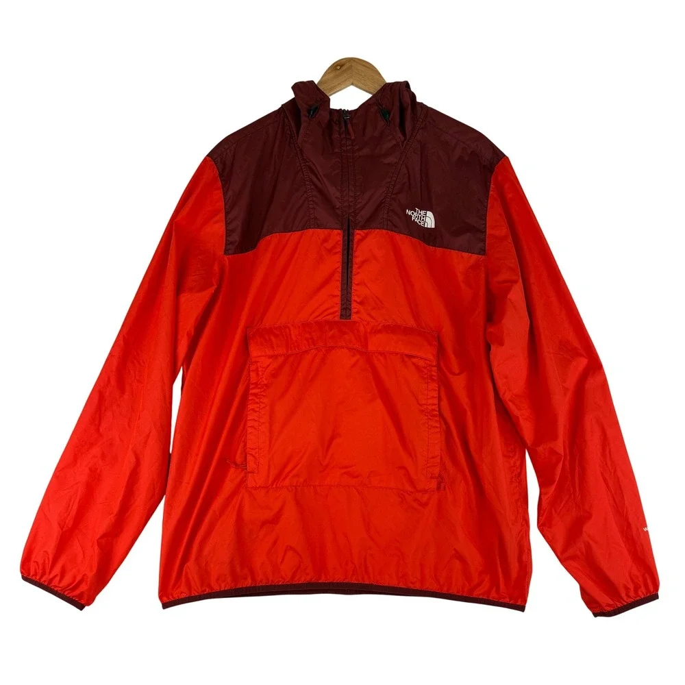 The North Face Fanorak 2.0 Jacket Mens XL Orange Burgundy Windbreaker NF0A3FZL
